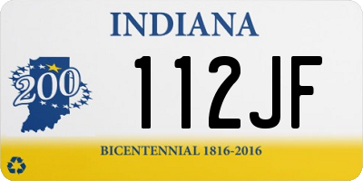 IN license plate 112JF