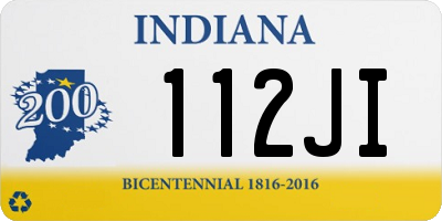 IN license plate 112JI