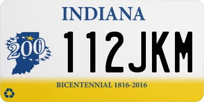 IN license plate 112JKM