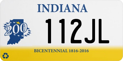 IN license plate 112JL