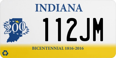 IN license plate 112JM