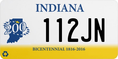 IN license plate 112JN