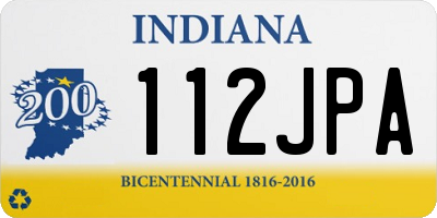 IN license plate 112JPA