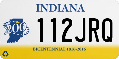 IN license plate 112JRQ