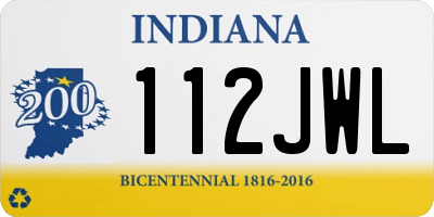IN license plate 112JWL