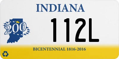 IN license plate 112L