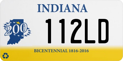IN license plate 112LD