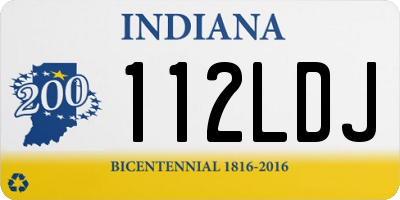IN license plate 112LDJ