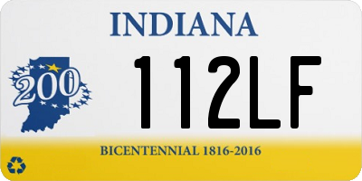 IN license plate 112LF