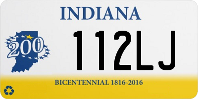 IN license plate 112LJ