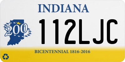 IN license plate 112LJC