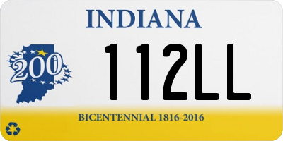IN license plate 112LL