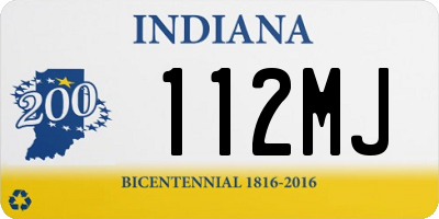 IN license plate 112MJ