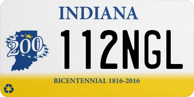 IN license plate 112NGL