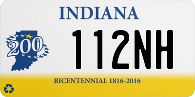 IN license plate 112NH