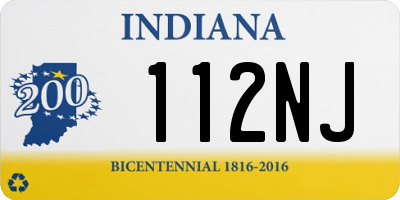 IN license plate 112NJ