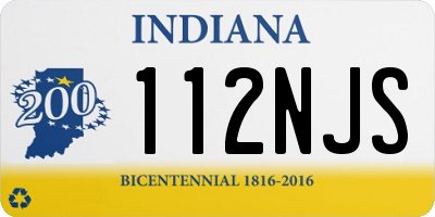 IN license plate 112NJS