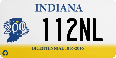 IN license plate 112NL