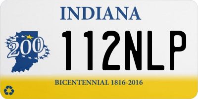 IN license plate 112NLP