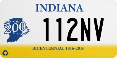 IN license plate 112NV