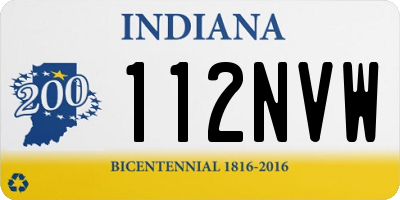 IN license plate 112NVW