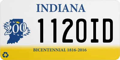 IN license plate 112OID