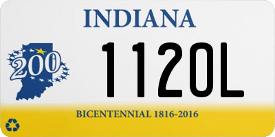 IN license plate 112OL