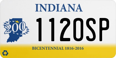 IN license plate 112OSP