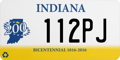 IN license plate 112PJ