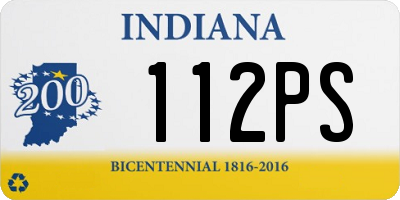 IN license plate 112PS