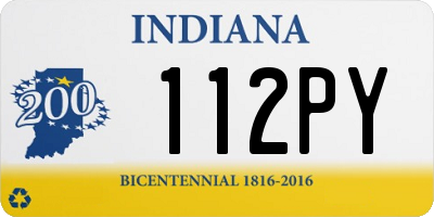 IN license plate 112PY