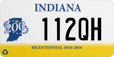 IN license plate 112QH