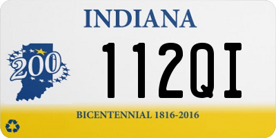 IN license plate 112QI