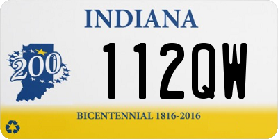 IN license plate 112QW