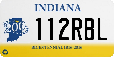 IN license plate 112RBL