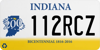 IN license plate 112RCZ