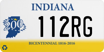 IN license plate 112RG