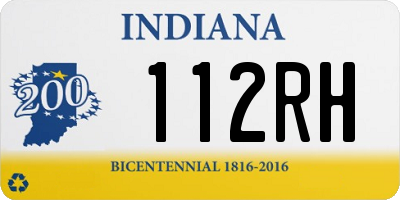 IN license plate 112RH
