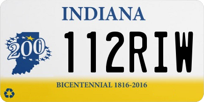 IN license plate 112RIW