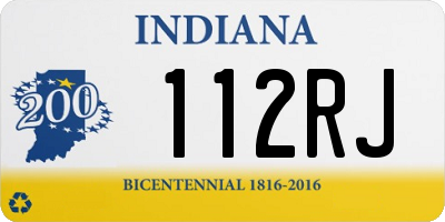IN license plate 112RJ