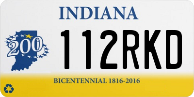 IN license plate 112RKD