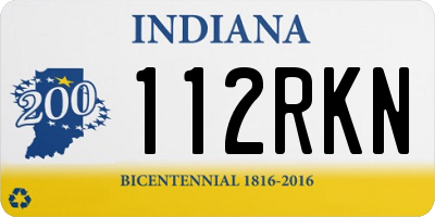 IN license plate 112RKN