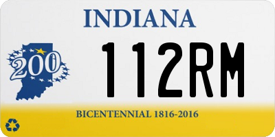 IN license plate 112RM