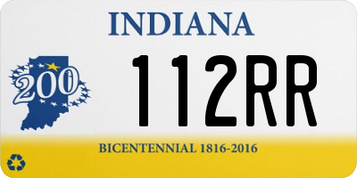 IN license plate 112RR