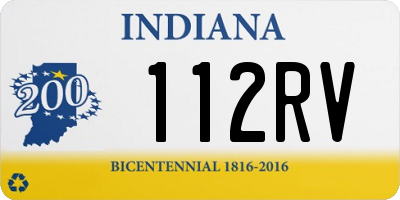 IN license plate 112RV