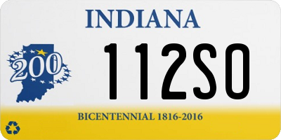 IN license plate 112SO