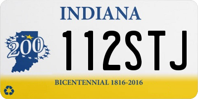 IN license plate 112STJ