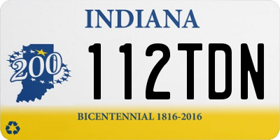 IN license plate 112TDN
