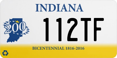 IN license plate 112TF