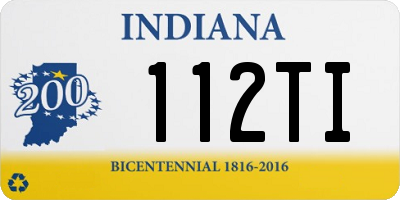 IN license plate 112TI